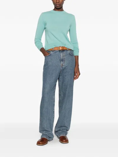 Pennyblack Ribbed-trim Sweater In Blue