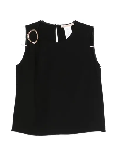 Pennyblack Ring-detail Blouse In Black