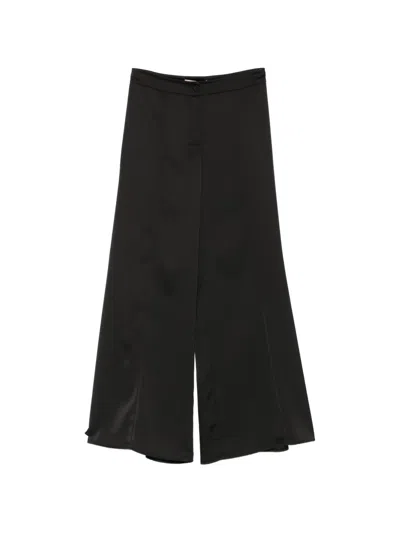 Pennyblack Satin-finish Palazzo Pants In Black