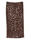 Pennyblack Sequin-embellished Skirt In Brown