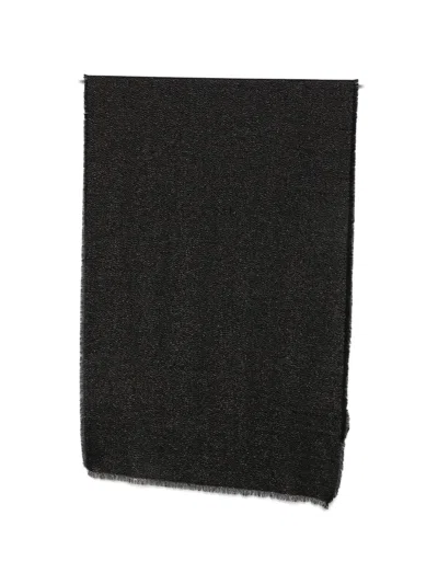 Pennyblack Shimmering Frayed Scarf In Black