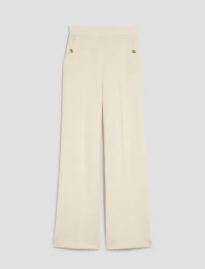 Pennyblack Spacious Woman Vanilla Trousers In Yellow
