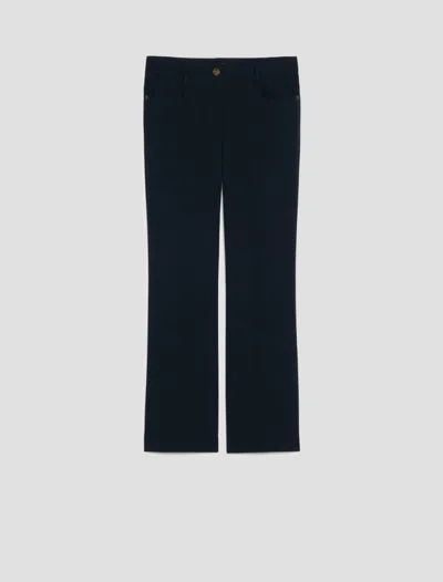 Pennyblack Trousers Mini-flare Fit Woman Blue In Other