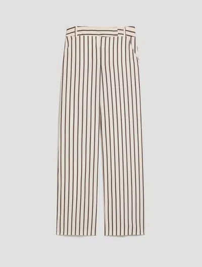 Pennyblack Trousers Wide Ivory Woman In Multi