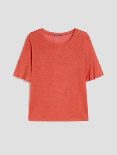 Pennyblack T-shirt In Lobster Female Linen Jersey In Other