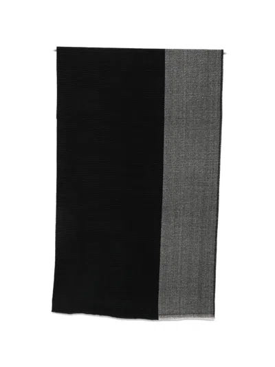 Pennyblack Two-tone Knitted Scarf In Black
