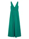 Pennyblack V-neck Maxi Dress In Green