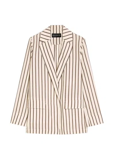 Pennyblack Vertical-stripe Blazer In Multi