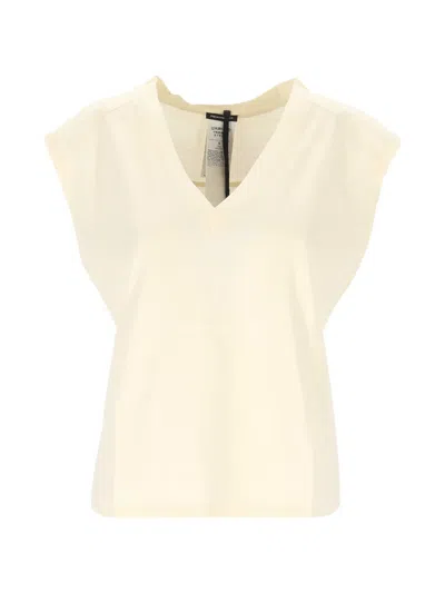 Pennyblack V-neck Cap-sleeve T-shirt In Neutral
