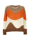 Pennyblack Wave-pattern Sweater In Multi