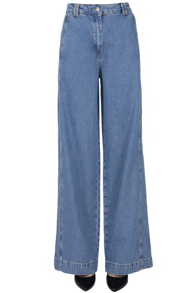 Pennyblack Wide Leg Jeans In Blue