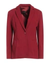 Pennyblack Woman Blazer Brick Size 10 Viscose, Polyamide, Elastane In Red