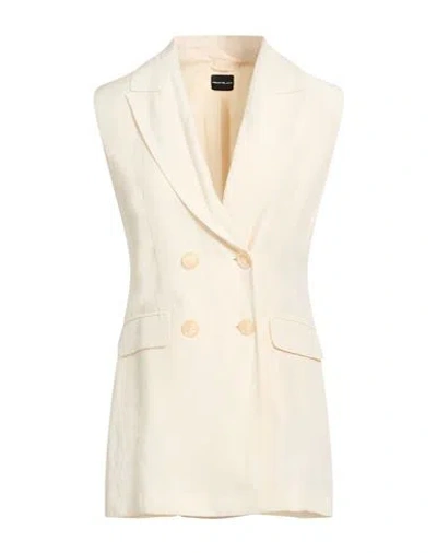Pennyblack Woman Blazer Cream Size 4 Viscose, Linen In Neutral