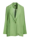 Pennyblack Woman Blazer Green Size 4 Viscose, Linen