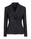 Pennyblack Woman Blazer Midnight Blue Size 8 Polyester, Viscose, Elastane
