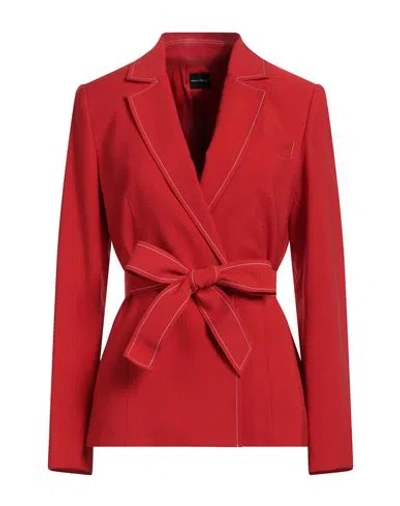 Pennyblack Woman Blazer Red Size 8 Viscose, Polyester