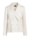 Pennyblack Woman Blazer White Size 10 Cotton, Elastane In White