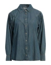 Pennyblack Woman Denim Shirt Blue Size 10 Cotton In Blue