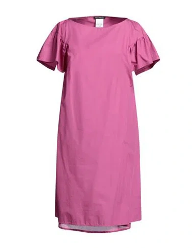 Pennyblack Woman Midi Dress Fuchsia Size 10 Cotton In Pink