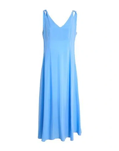 Pennyblack Woman Midi Dress Light Blue Size 12 Cupro