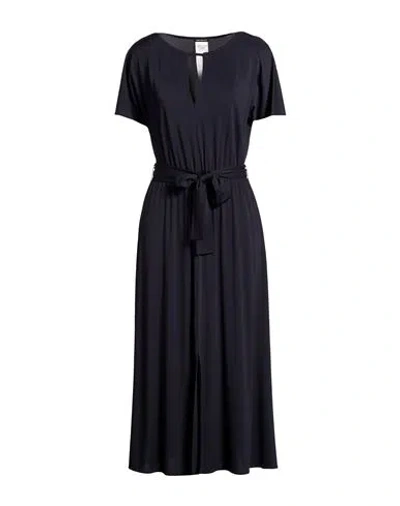 Pennyblack Woman Midi Dress Midnight Blue Size 6 Viscose, Elastane In Black