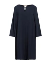 Pennyblack Woman Midi Dress Navy Blue Size 12 Polyester, Elastane