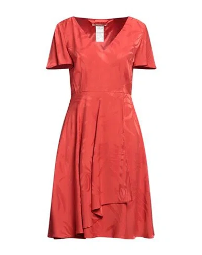 Pennyblack Woman Midi Dress Red Size 6 Viscose