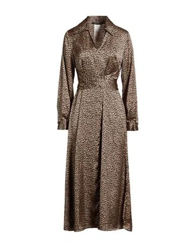 Pennyblack Woman Midi Dress Sand Size 6 Polyester In Beige