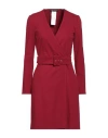 Pennyblack Woman Mini Dress Burgundy Size 8 Viscose, Polyamide, Elastane In Red