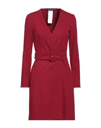 Pennyblack Woman Mini Dress Burgundy Size 8 Viscose, Polyamide, Elastane In Red