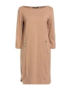 Pennyblack Woman Mini Dress Camel Size 10 Cotton, Wool, Polyamide, Viscose In Orange