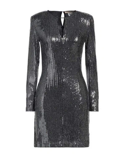 Pennyblack Woman Mini Dress Silver Size 6 Polyamide, Elastane, Metallic Fiber