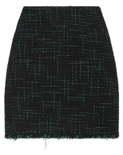 Pennyblack Woman Mini Skirt Black Size 6 Polyester, Acrylic, Cotton, Wool, Synthetic Fibers