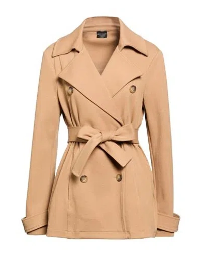 Pennyblack Woman Overcoat & Trench Coat Camel Size 10 Cotton, Polyester, Elastane In Sand