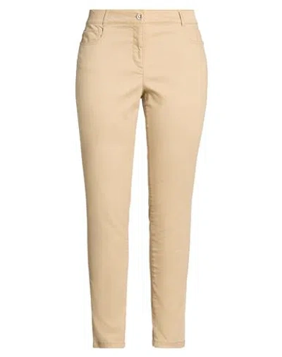 Pennyblack Woman Pants Beige Size 12 Cotton, Polyester, Elastane In Sand