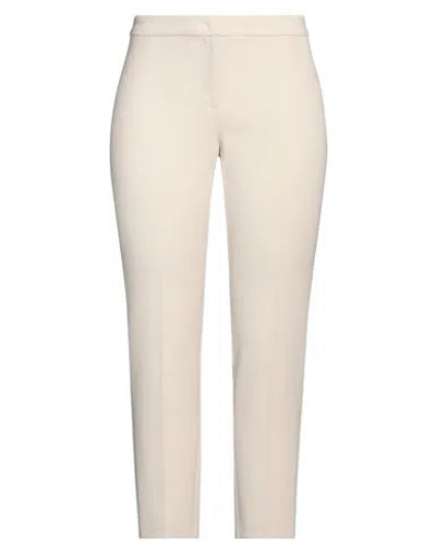 Pennyblack Woman Pants Beige Size 12 Triacetate, Polyester In White