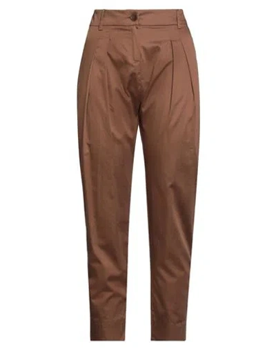 Pennyblack Woman Pants Brown Size 8 Cotton