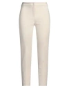 Pennyblack Woman Pants Beige Size 12 Triacetate, Polyester In White