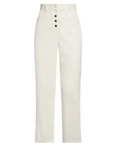 Pennyblack Woman Pants Cream Size 2 Cotton, Lyocell, Elastane In White