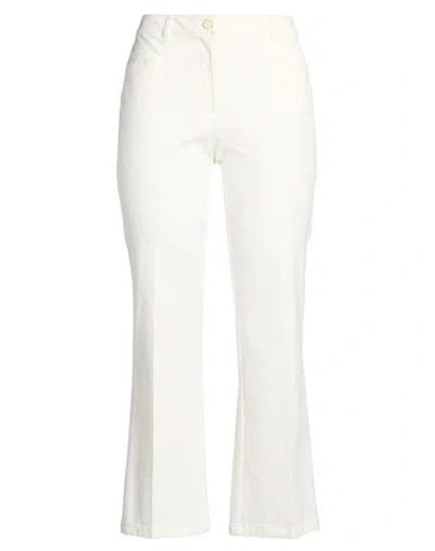 Pennyblack Woman Pants Cream Size 6 Cotton, Viscose, Elastane In Multi