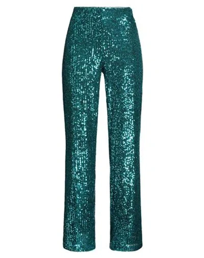 Pennyblack Woman Pants Deep Teal Size 8 Polyester, Elastane In Green