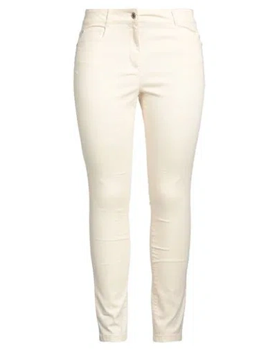 Pennyblack Woman Pants Ivory Size 10 Cotton, Polyester, Elastane In White