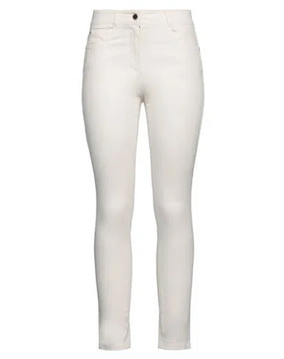 Pennyblack Woman Pants Ivory Size 12 Cotton, Polyester, Elastane In White