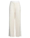 Pennyblack Woman Pants Ivory Size 14 Polyester, Elastane In White