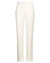 Pennyblack Woman Pants Ivory Size 14 Polyester, Elastane In White