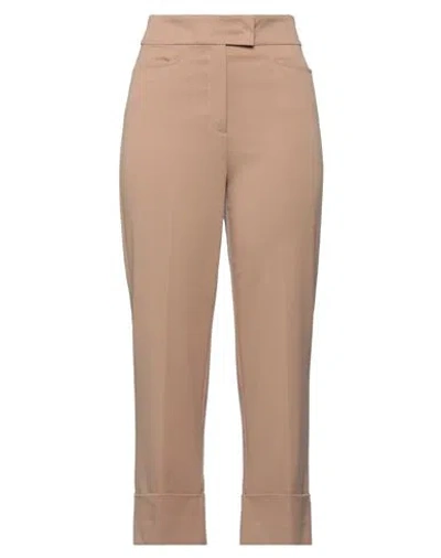 Pennyblack Woman Pants Light Brown Size 2 Polyester, Viscose, Elastane In Beige