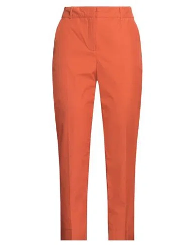 Pennyblack Woman Pants Mandarin Size 6 Cotton In Orange