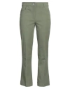 Pennyblack Woman Pants Military Green Size 12 Cotton, Viscose, Elastane In Green