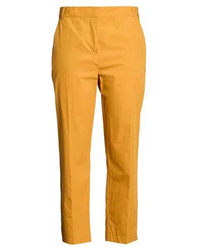 Pennyblack Woman Pants Mustard Size 10 Cotton In Orange