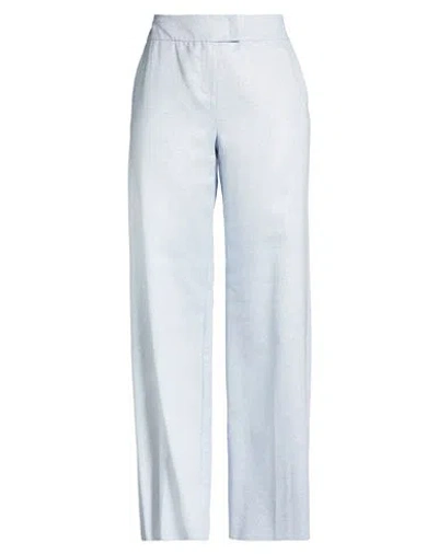 Pennyblack Woman Pants Sky Blue Size 10 Cotton, Viscose, Polyester, Metallic Fiber, Polyamide